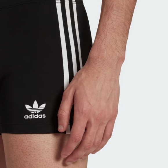 Adidas Men's 3 Pack Trunk Active Flex Cotton 3 Stripes Black Size Large - Picture 5 of 15
